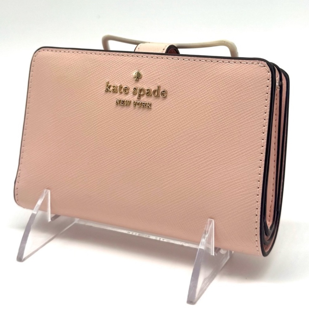 Kate Spade Leila Medium Compact Bifold Wallet Light Pink
